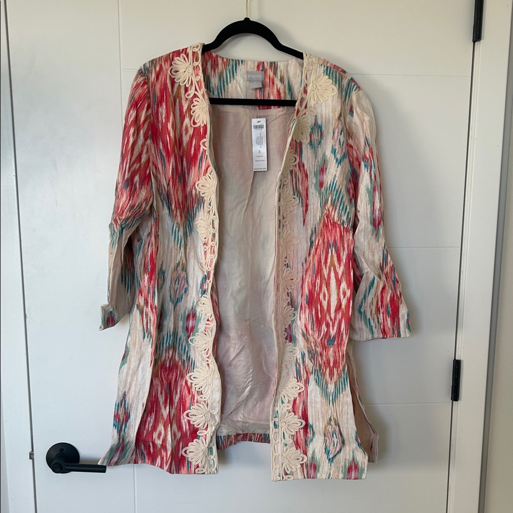 NWT Chico’s Linen Jacket